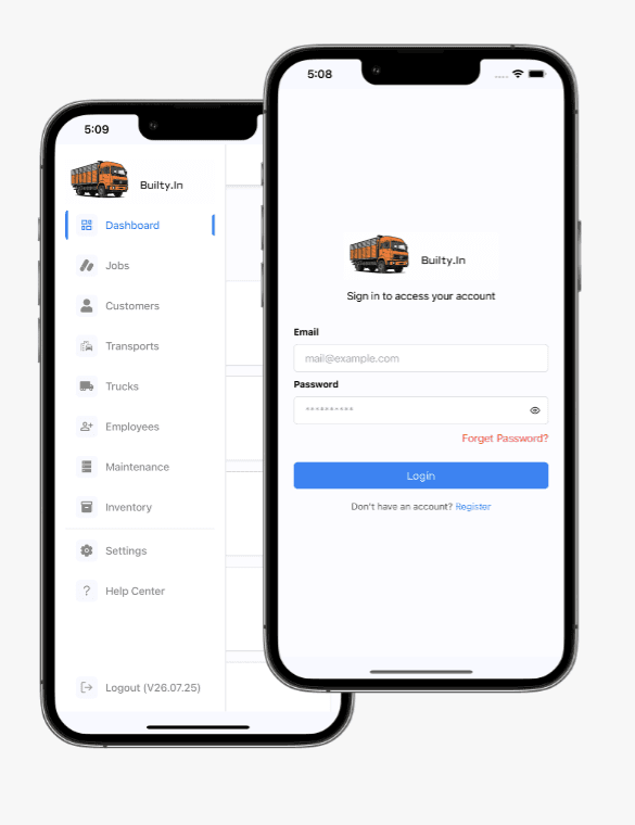 Builty.in Transport Management Dashboard